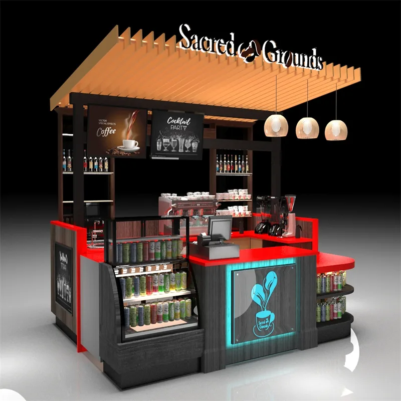 Beverage Kiosk – custom retail display image 9