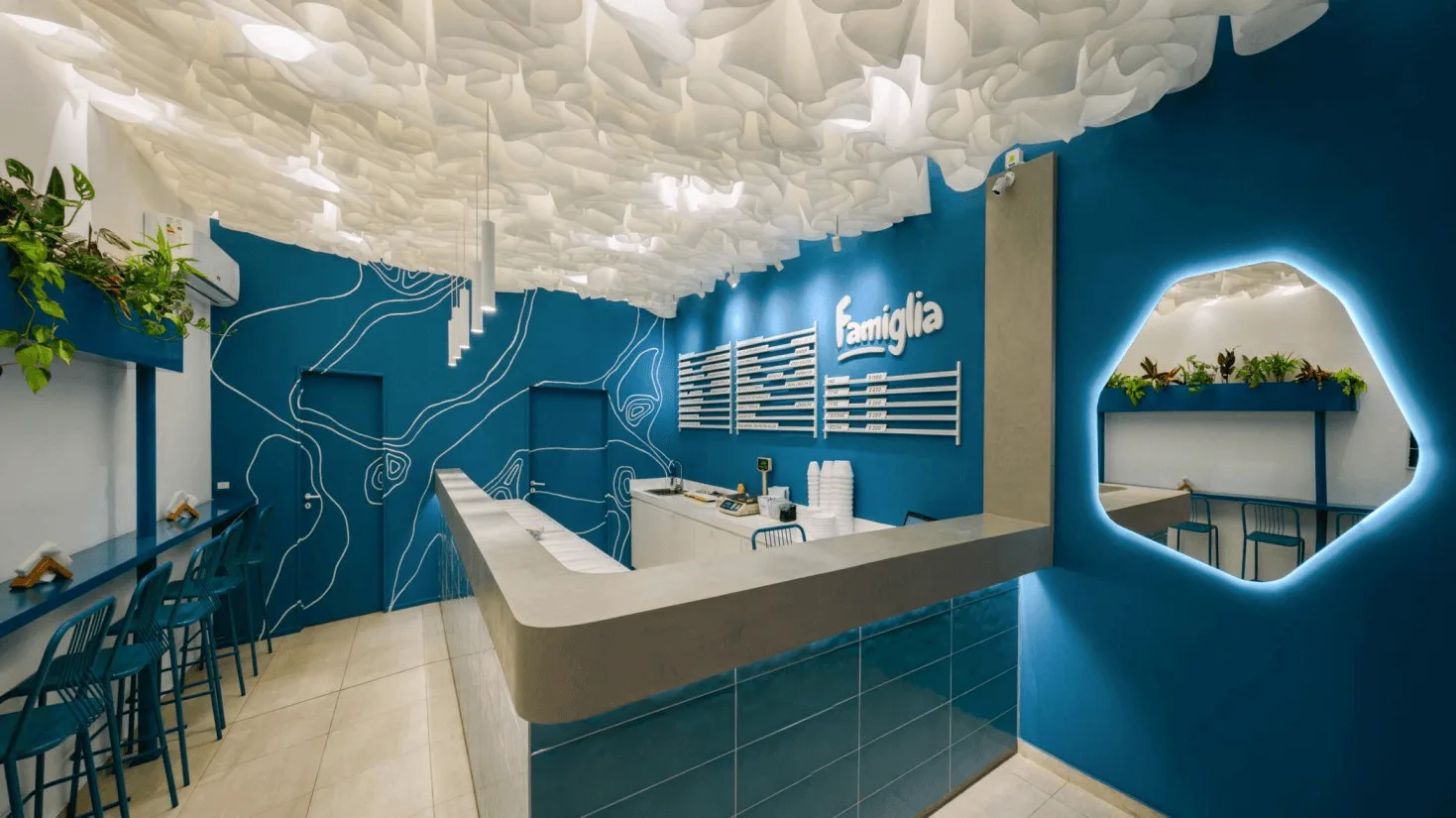 Ice Cream Shop Design | Frozen Yougrt Gelato Store Displays Counters – Cute pink ice cream shop furniture design dreamy Itali