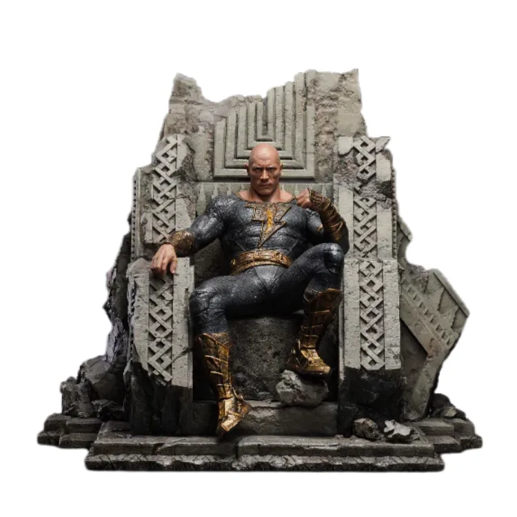 Black Adam Fiberglass Statue2 (1) Life Size Black Adam Statue For Sale | Frp – custom retail display image 7