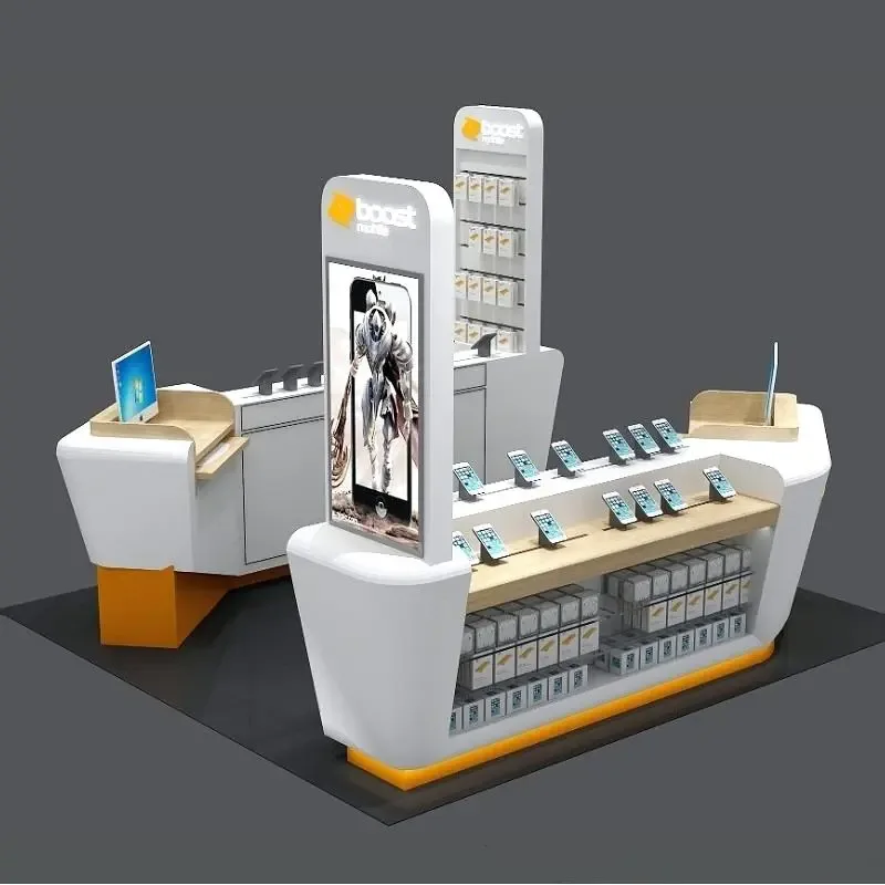 Cellphone Repair Kiosk Mobile Accessories Kiosk For Sale – custom retail display image 3