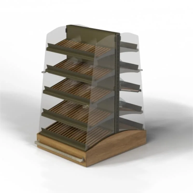 Bakery Gondola Shelving | Bread Pastry Display Units – custom retail display image 1