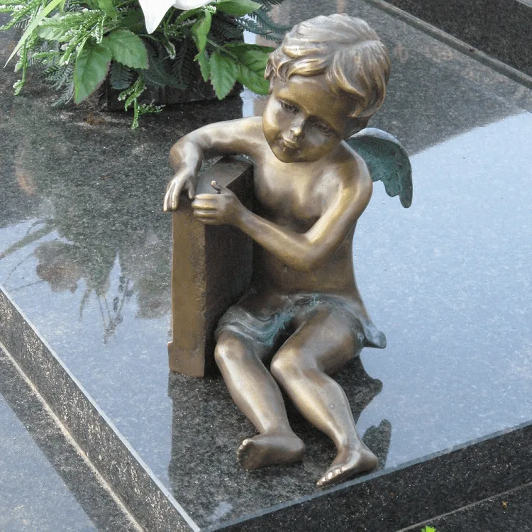 Bronze Angel Statue (11) Bronze Angel Statues Cherub Sculptures For Sale – custom retail display image 8