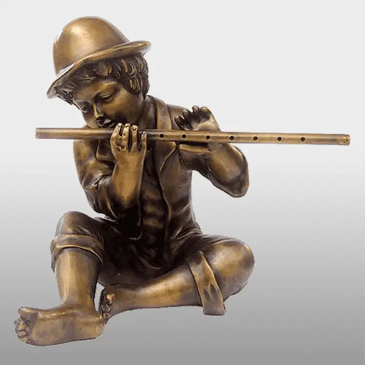 Bronze Children Statues For Sale | Life Size Garden Sculpture – custom retail display image 4