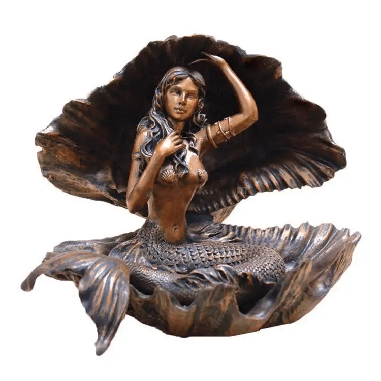 Bronze Mermaid Fairy Statues For Sale | Life Size – custom retail display image 2