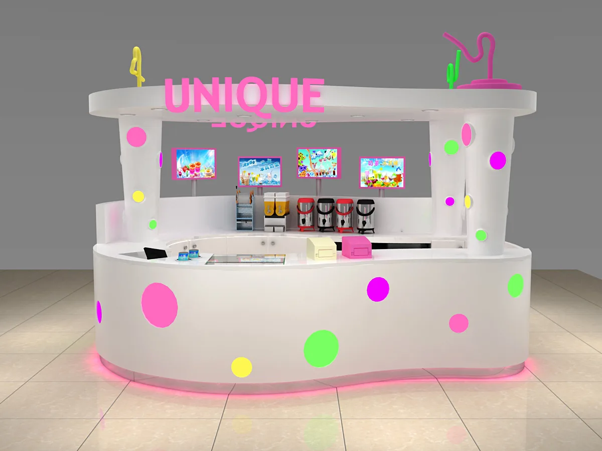 Bubble Tea Kiosk For Sale | Design Price – Spain Mall Crepe & Bubble Tea Kiosk 4m×3m | Price $6500 image 11