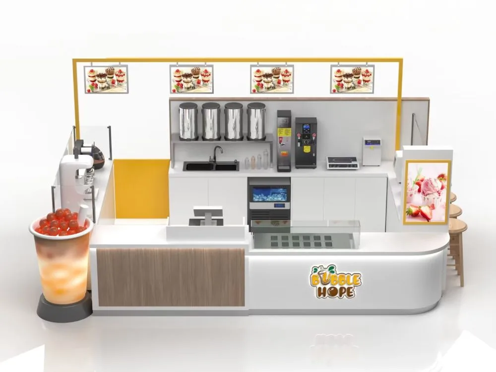Bubble Tea Kiosk For Sale | Design Price – Spain Mall Crepe & Bubble Tea Kiosk 4m×3m | Price $6500 image 19