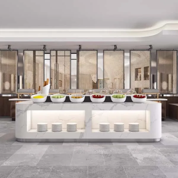Restaurant Bar Counter For Sale | Wood, Metal Marble – Buffet Counter image 11