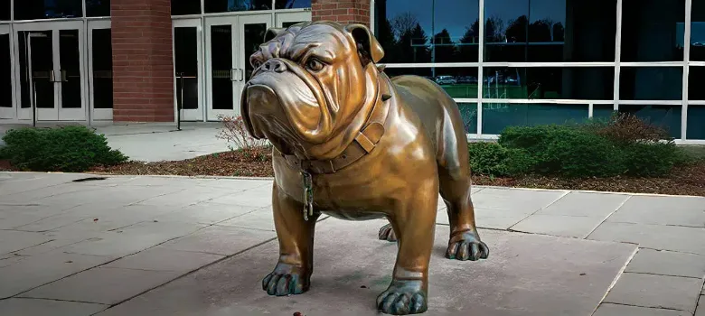 Bulldog Statue, Sculpture Figurine For Sale – custom retail display image 2