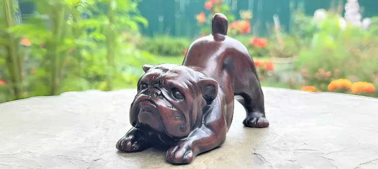 Bulldog Statue, Sculpture Figurine For Sale – custom retail display image 3