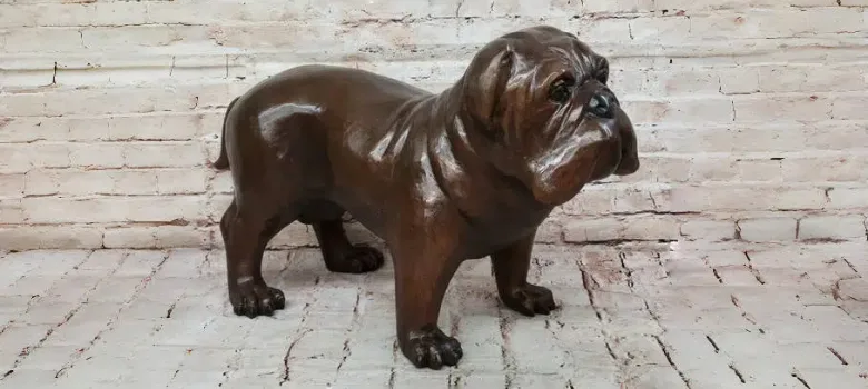 Bulldog Statue, Sculpture Figurine For Sale – custom retail display image 4
