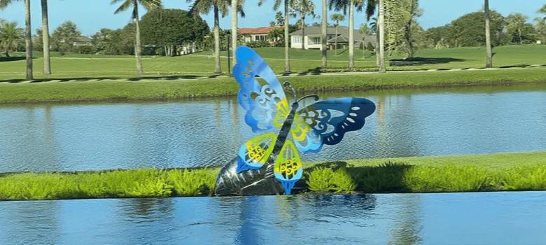 Large Butterfly Sculptures Statues For Garden – custom retail display image 11