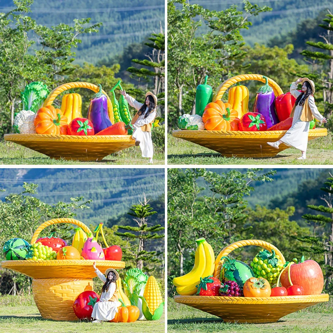 Fiberglass Banana Statues Sculptures For Garden Park – custom retail display image 14