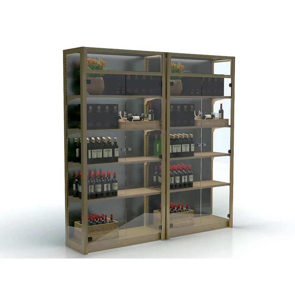 Wine Display Cabinets For Bars Restaurants | Wood Glass – custom retail display image 69