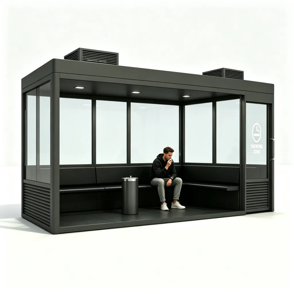 Outdoor Smoking Cabin, Booth Shelters For Sale – custom retail display image 13