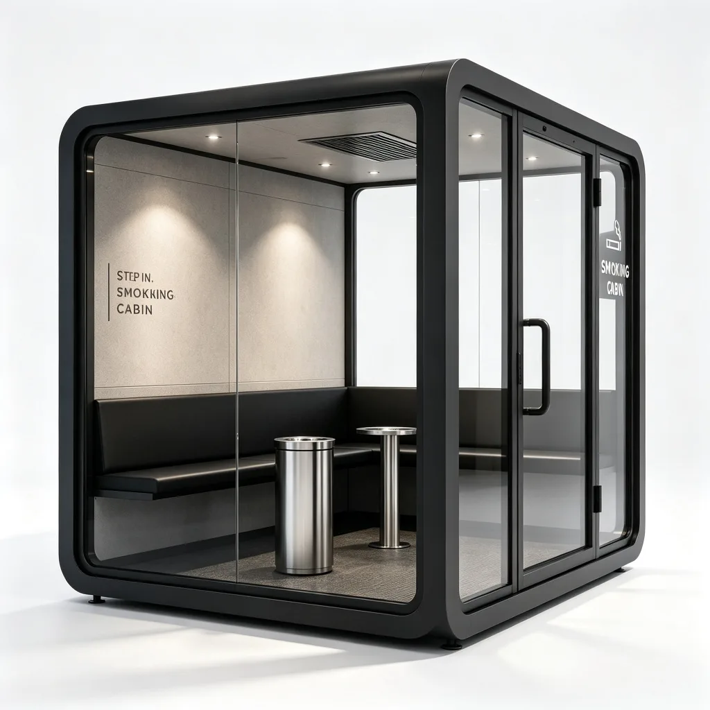 Outdoor Smoking Cabin, Booth Shelters For Sale – custom retail display image 9