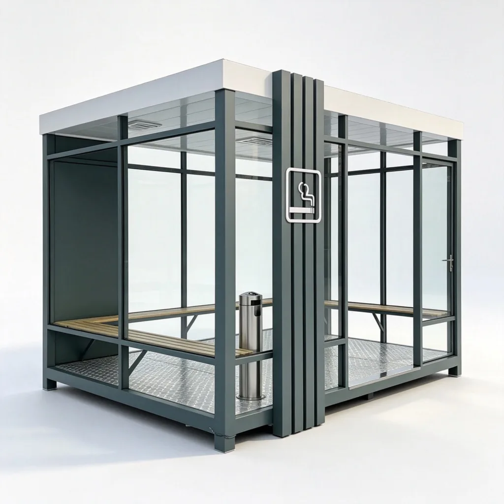 Outdoor Smoking Cabin, Booth Shelters For Sale – custom retail display image 5