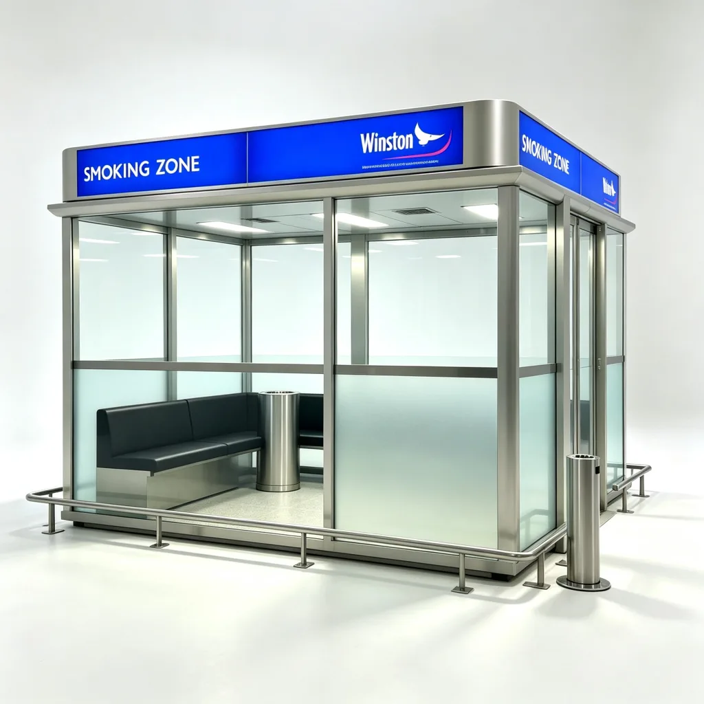 Outdoor Smoking Cabin, Booth Shelters For Sale – custom retail display image 1