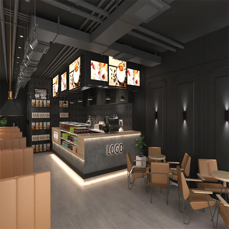 Cafe Counter For Sale | Coffee Shop Bar Counters Designs – custom retail display image 1
