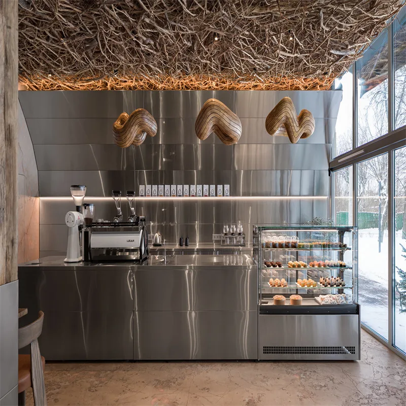 Cafe Counter For Sale | Coffee Shop Bar Counters Designs – custom retail display image 6