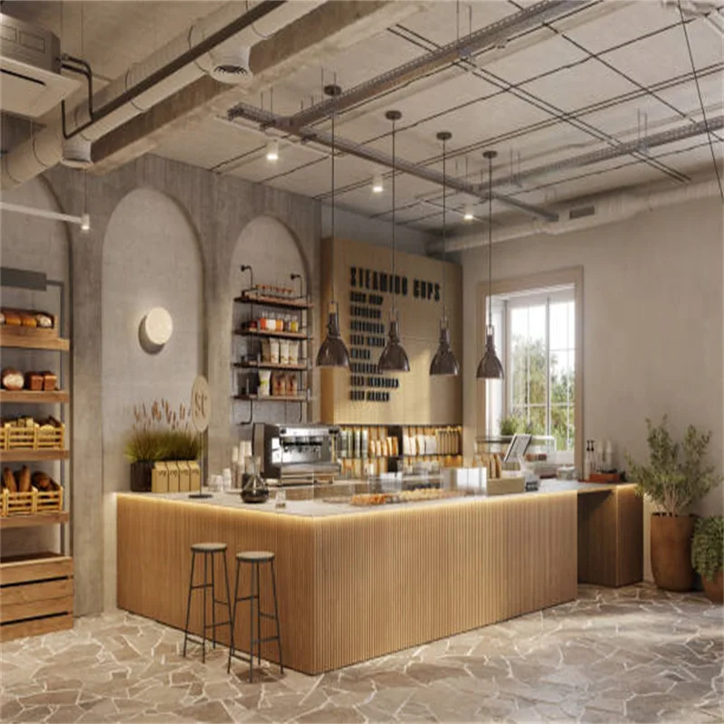Cafe Counter For Sale | Coffee Shop Bar Counters Designs – custom retail display image 4