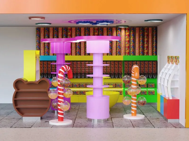Candy Display Stands, Racks Tiers For Candy Shop Retail – custom retail display image 167