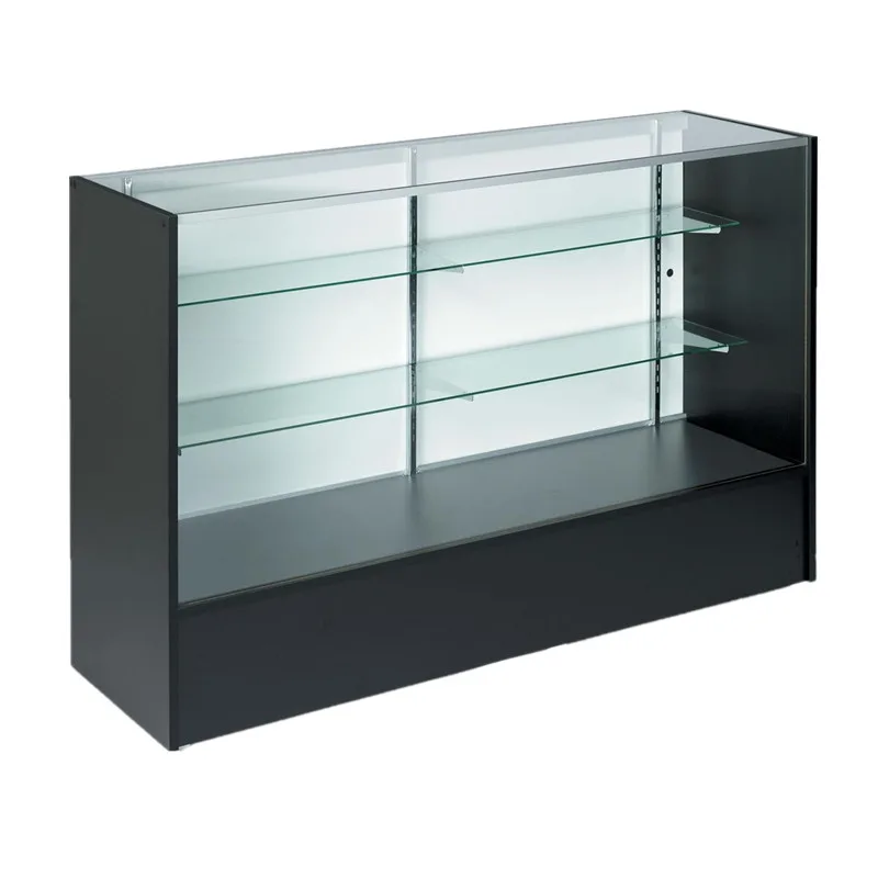 Cannabis Dispensary Display Counters For Sale – Both Sided Angles Wooden Display Showcase Cannabis Store Furniture for Sale i