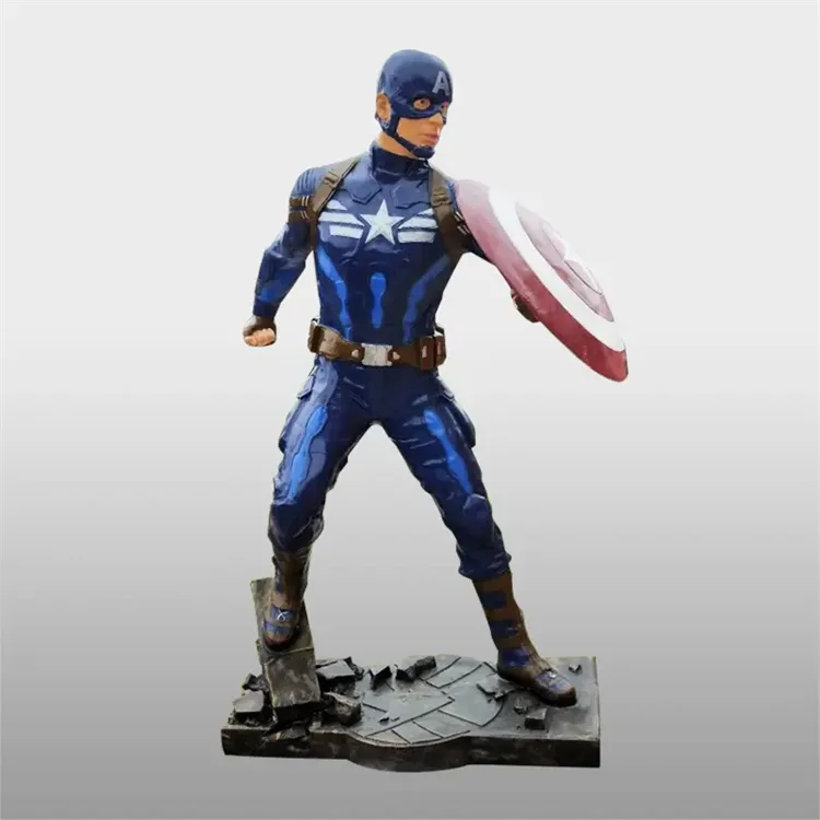 Captain America Statues For Sale | 1:1 Custom Marvel Figures – custom retail display image 3