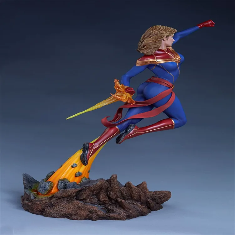 Captain Marvel Statue | Movie Figurine Characters Life Size Statues – custom retail display image 3