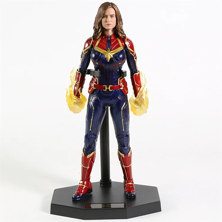 Captain Marvel Fiberglass Statues2 (1) Captain Marvel Statue | Movie Figurine Characters Life Size Statues – custom retail display image 5