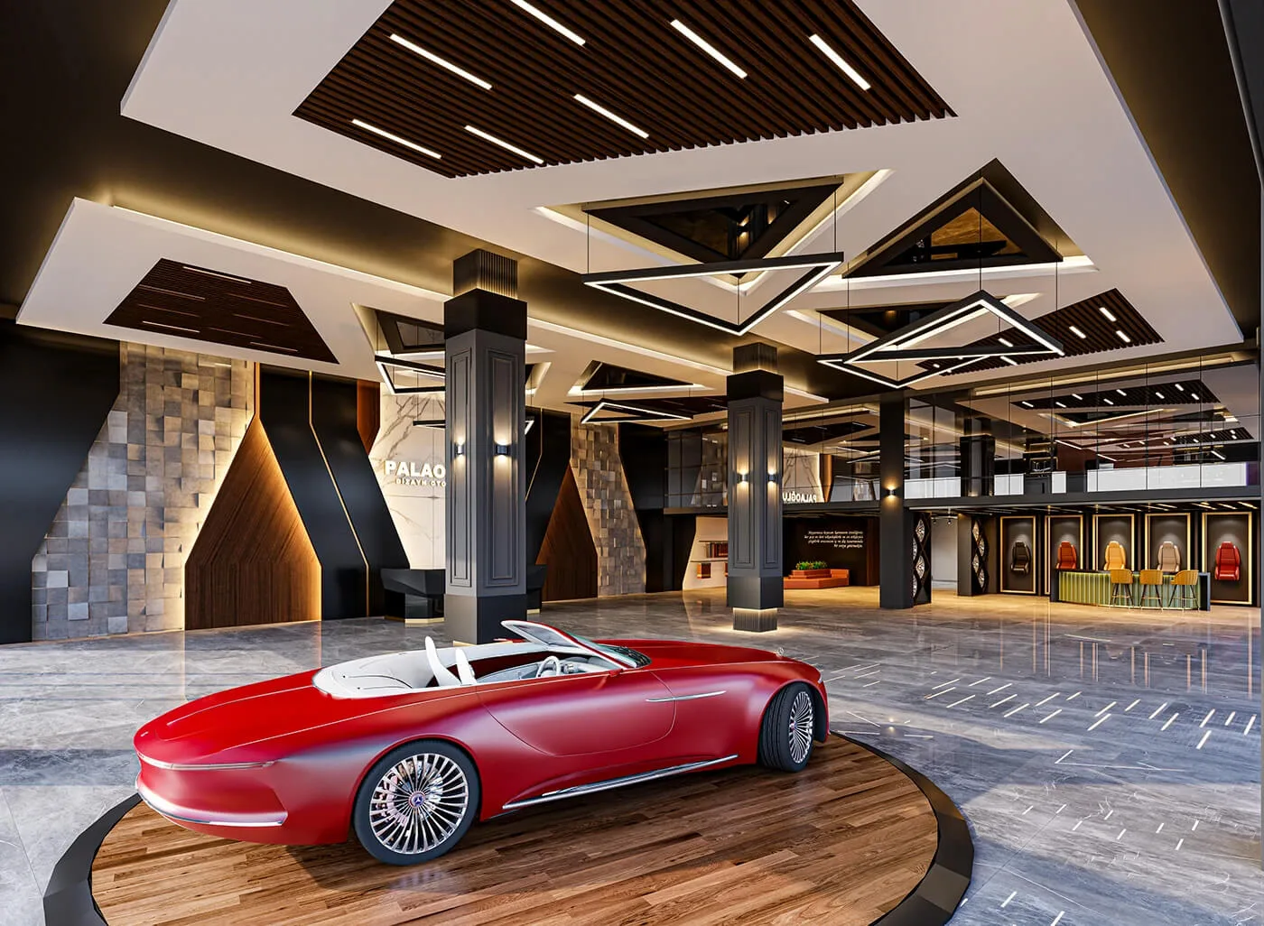 Car Showroom Luxury Commercial Furniture Auto Dealership Interior Design Ideas