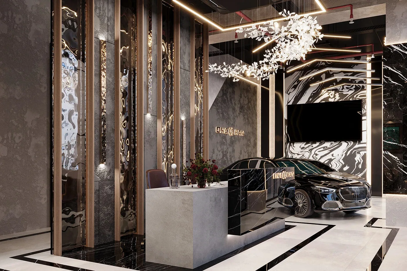 Small Car Showroom Design Modular Furniture Manufacture for Auto Dealership
