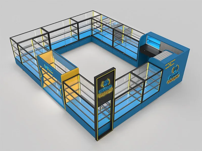 Cellphone Repair Kiosk Mobile Accessories Kiosk For Sale – custom retail display image 4