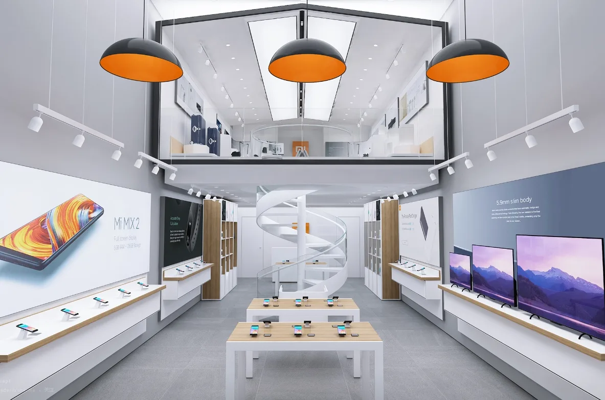Modern mobile phone stores sell shops pop-up phone kiosk design with Accessory repair