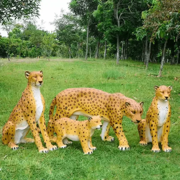 Cheetah Leopard Statues, Sculptures For Sale – custom retail display image 16