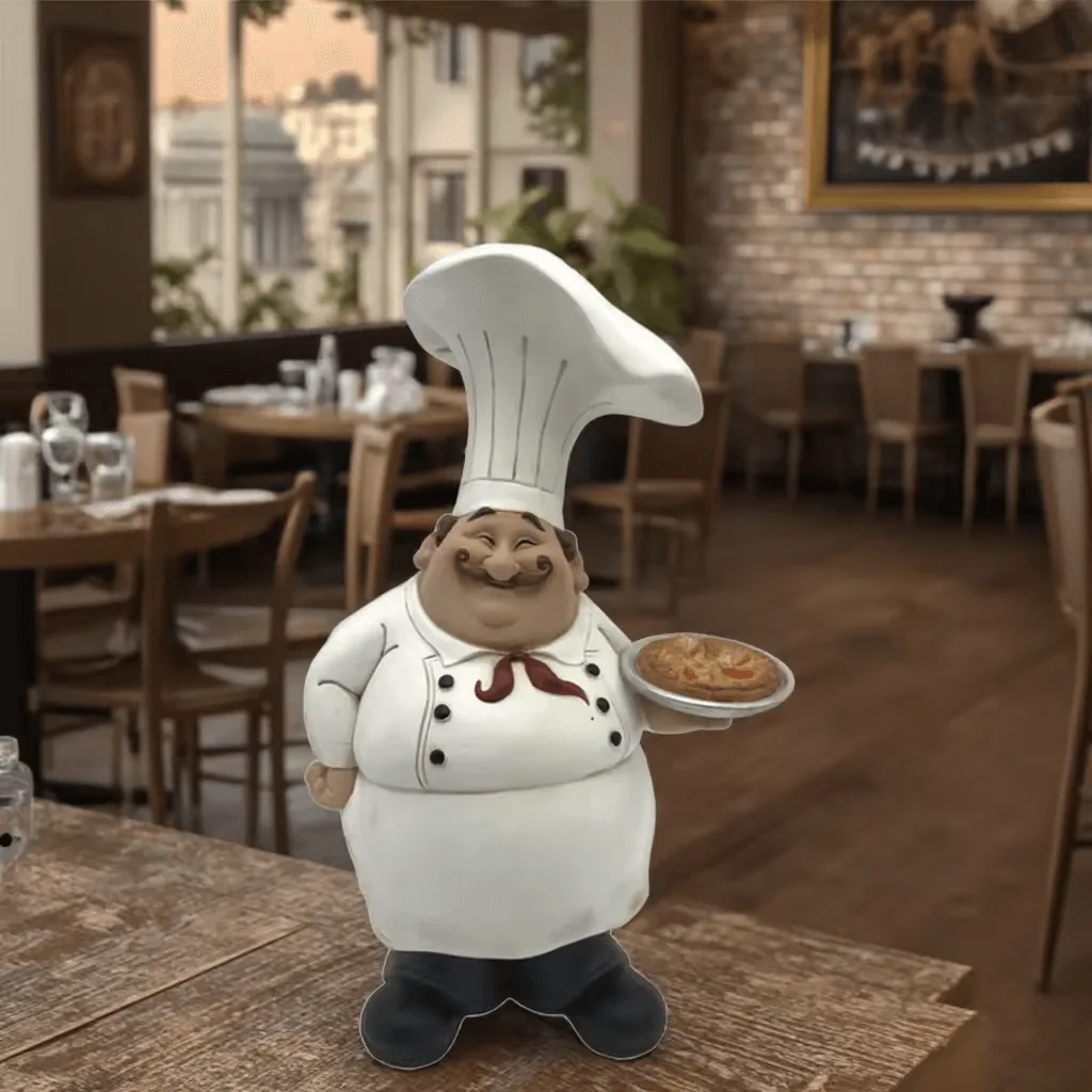 Chef Statue (11) Pizza Man Statue | Large Italian Chef Statue For Restaurant Ornaments – custom retail display image 34
