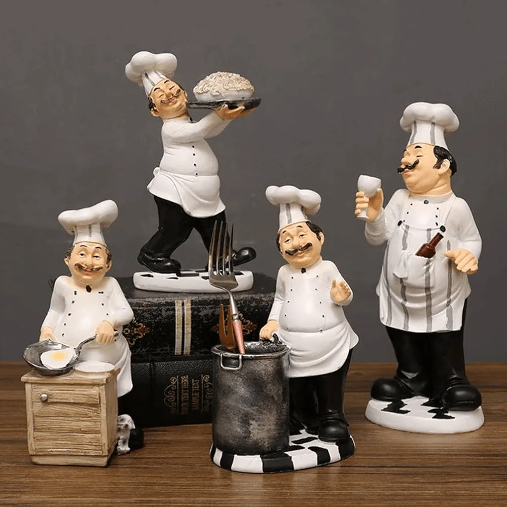 Pizza Man Statue | Large Italian Chef Statue For Restaurant Ornaments – custom retail display image 1