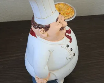 Pizza Man Statue | Large Italian Chef Statue For Restaurant Ornaments – custom retail display image 4