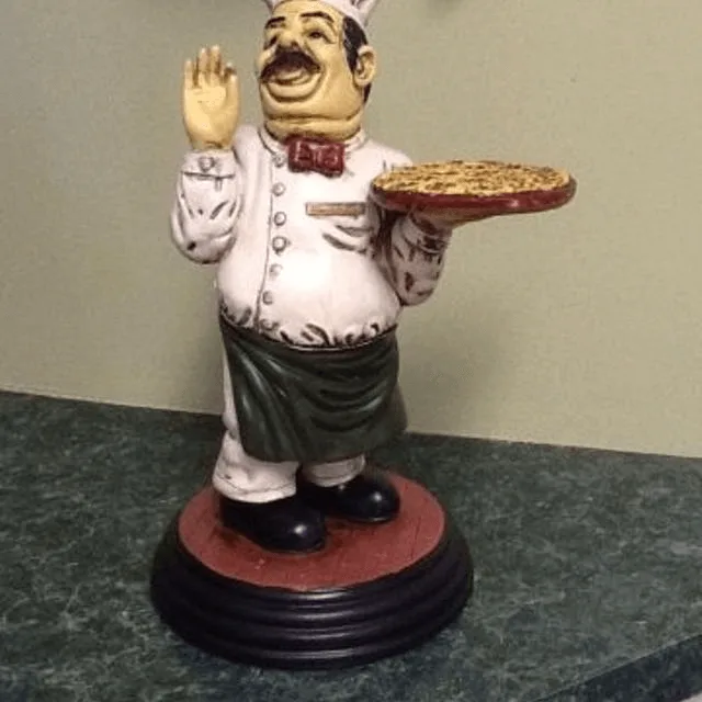 Pizza Man Statue | Large Italian Chef Statue For Restaurant Ornaments – custom retail display image 3