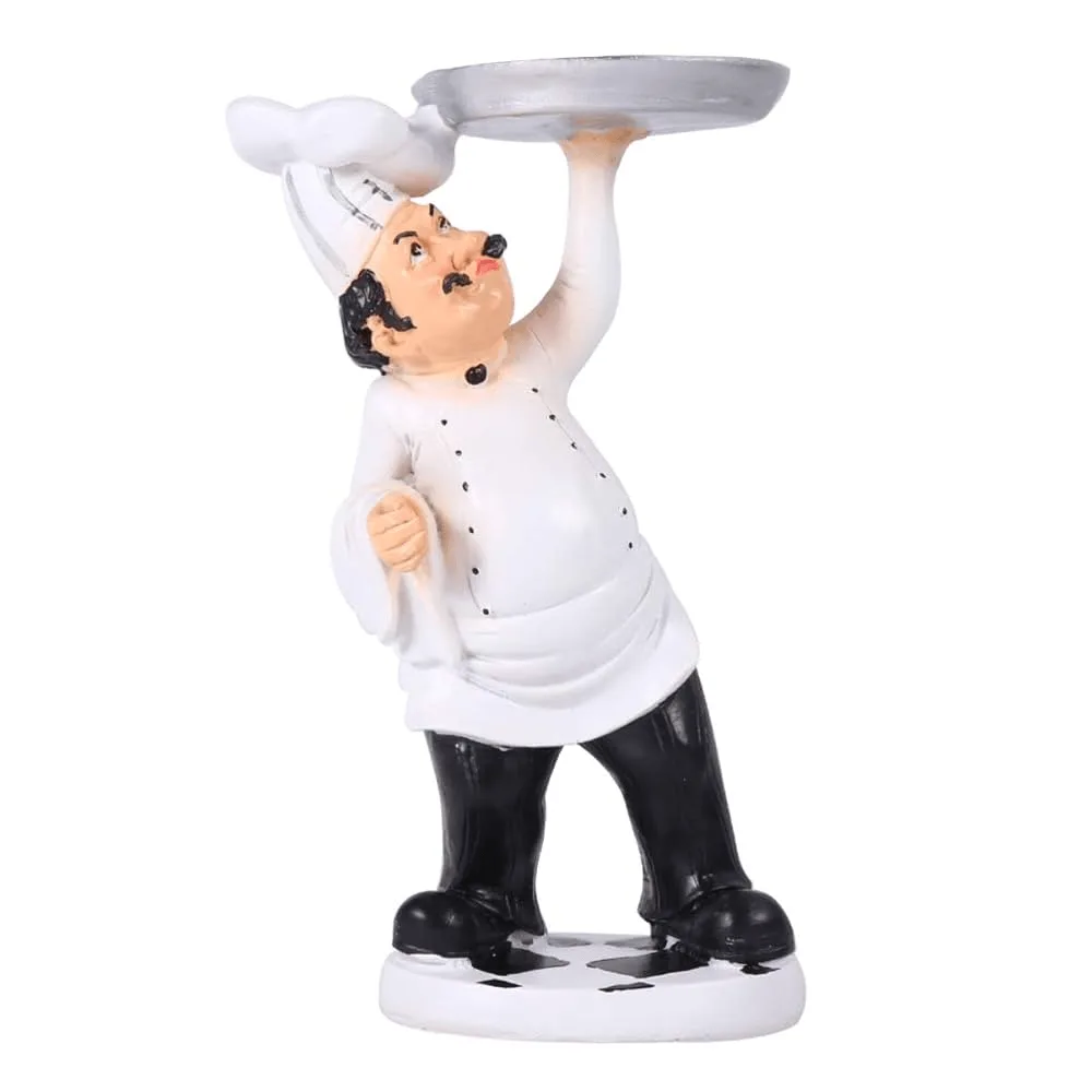 Pizza Man Statue | Large Italian Chef Statue For Restaurant Ornaments – custom retail display image 5