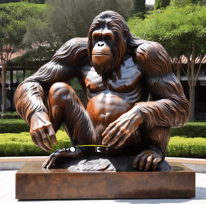 Ape, Gorillas Chimpanzee Sculptures Statues – custom retail display image 3