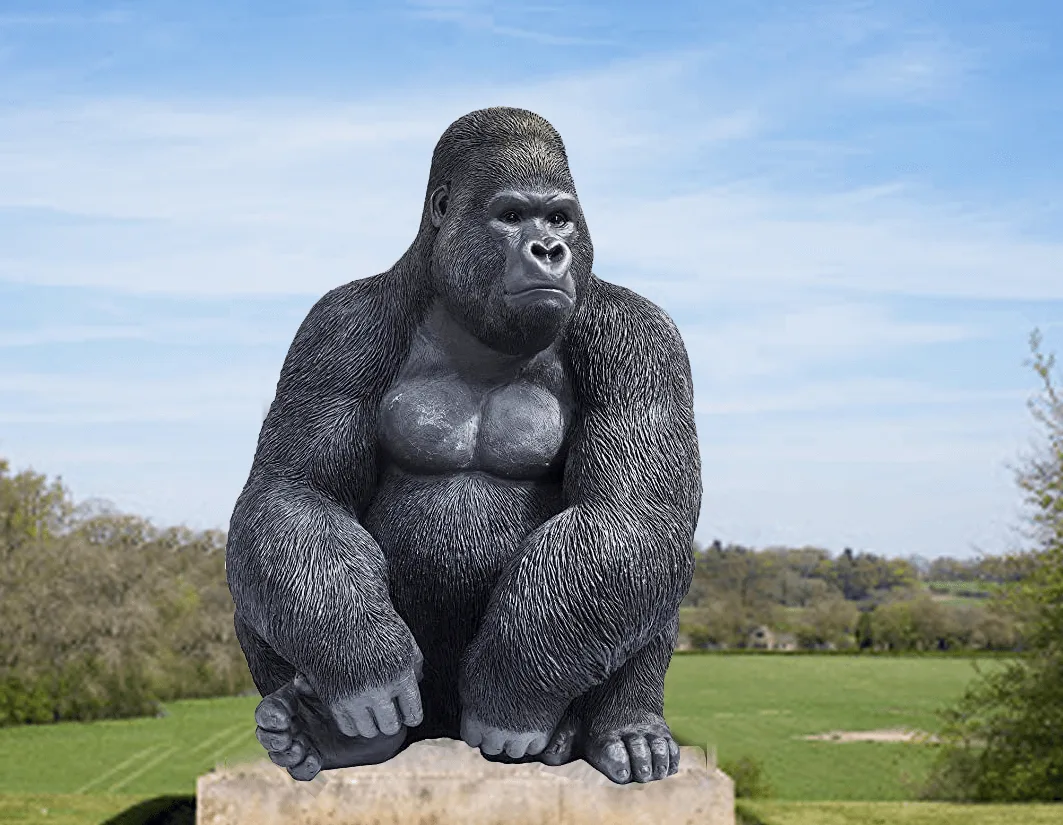 Ape, Gorillas Chimpanzee Sculptures Statues – custom retail display image 4