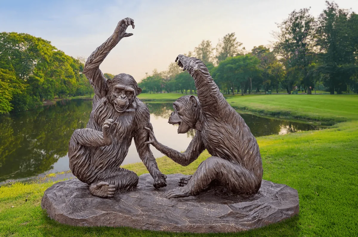 Ape, Gorillas Chimpanzee Sculptures Statues – custom retail display image 16