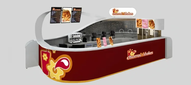 Churros Kiosk – custom retail display image 2