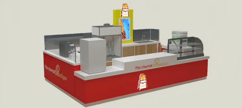 Churros Kiosk – custom retail display image 3
