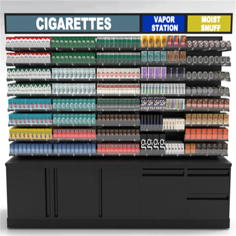 Cigarette Display Stand Tobacco Stand Showcase For Smoke Retail Shop – custom retail display image 3
