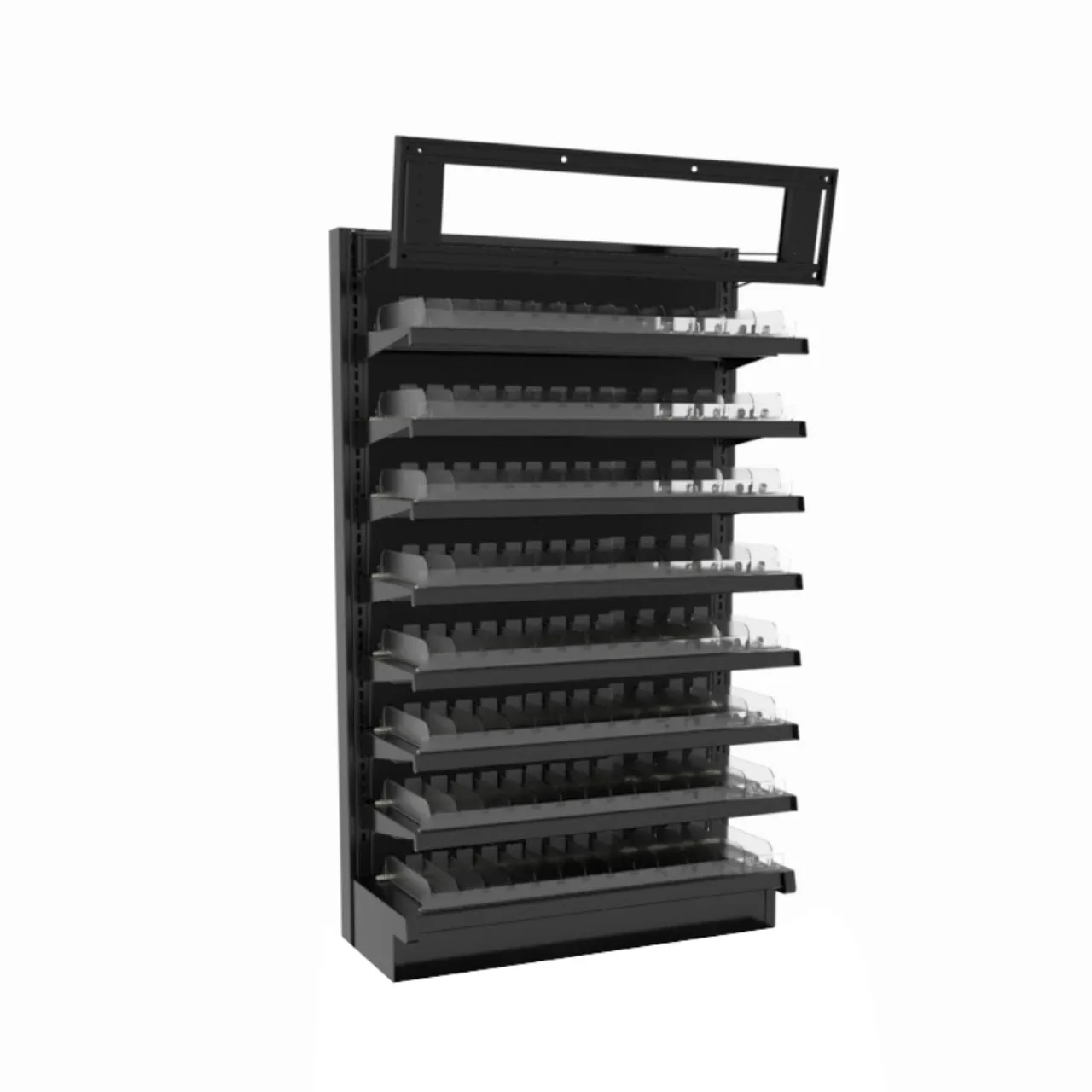 Black Display Showcases Cabinets With Glass Doors – custom retail display image 2