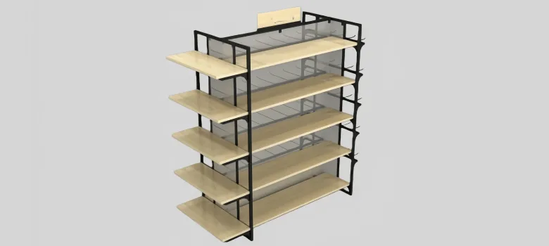 Clothing Display Stands For Shop | Gondola Racks Pedestals – custom retail display image 4