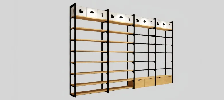 clothing rack (4) Clothing Display Racks For Retail | Wood Metal – custom retail display image 3