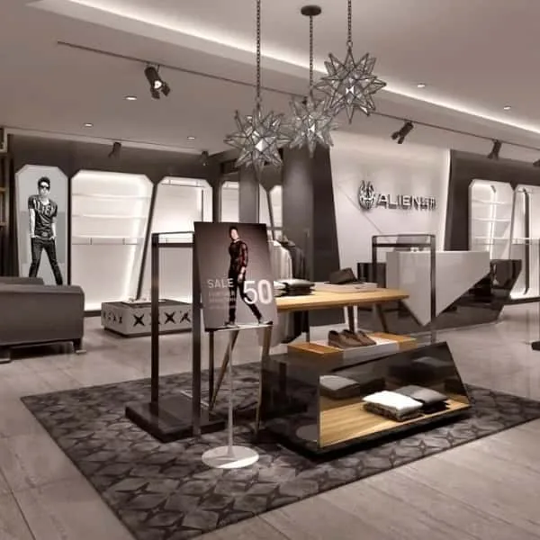 Clothing Store Design, Layout Interior Decoration – custom retail display image 23