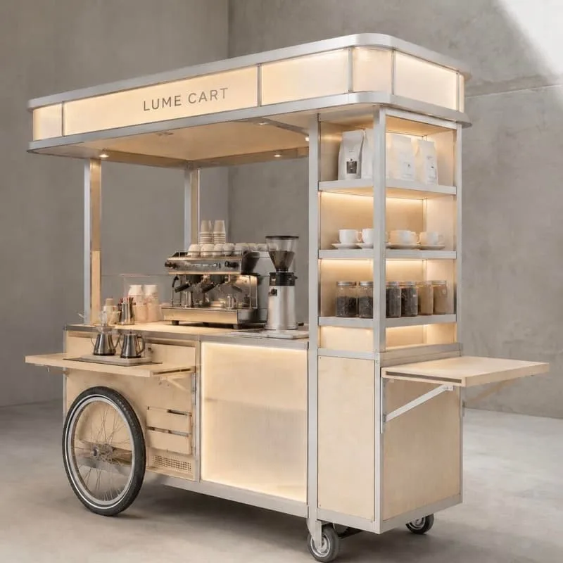 Coffee Carts For Sale | Mobile Coffee Stand – custom retail display image 9